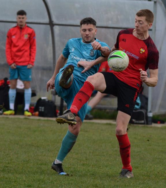 Scott Ferney - grabbed two goals for Tenby at Clarbeston Road. Picture Gordon Thomas